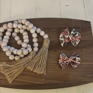 Floral Bow Hair Clips for Kids